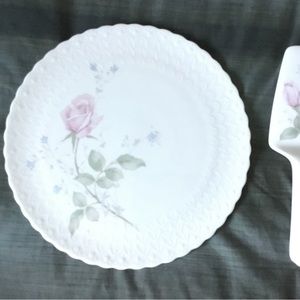 Mikasa cake plate and serving piece